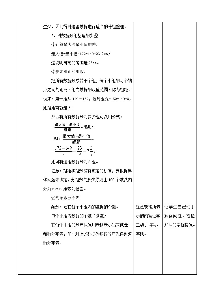 人教版初中数学七年级下册 10.2.1《频数分布图相关概念》教案02