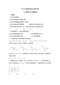 北师大版七年级下册第四章 三角形综合与测试精练