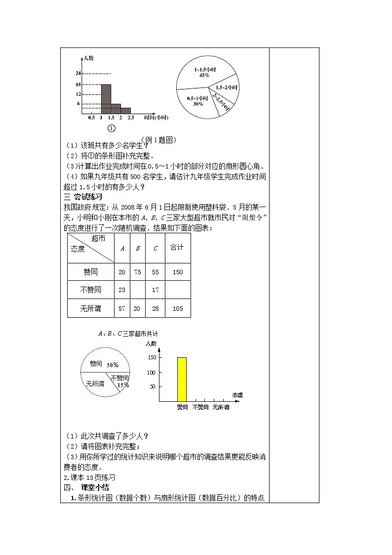 冀教版数学八年级下册18.3 数据的整理与表示 第1课时教案02