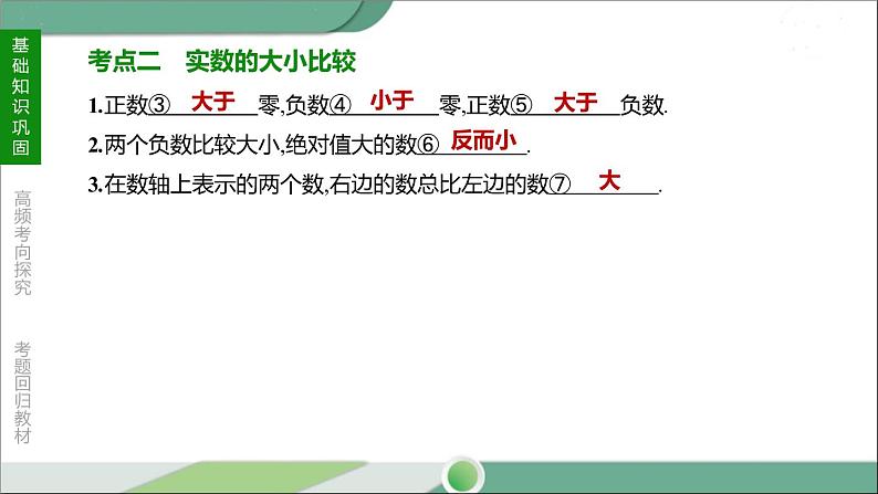 人教版中考数学第一轮考点过关：第一单元数与式课时02实数的大小比较及运算 PPT06