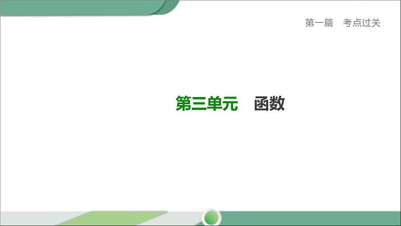 人教版中考数学第一轮考点过关：第三单元函数课时15二次函数的实际应用 PPT01