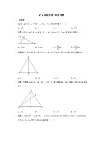 数学17.1 勾股定理精品练习