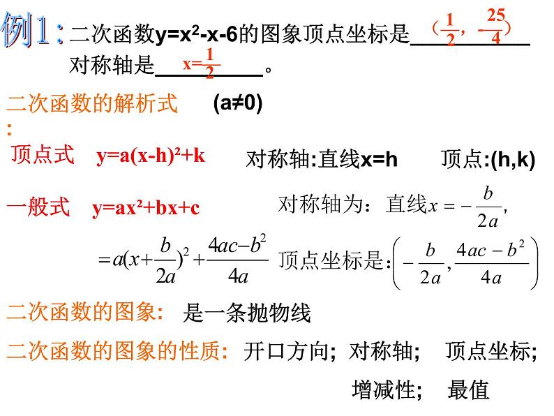 数学：第二十六章二次函数复习课件（人教新课标九年级下）02