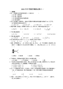 2021年中考数学模拟试卷十一(含答案)