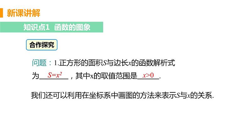 八年级下册数学人教版第十九章 一次函数19.1 函数 19.1.2 函数的图像 课时1 函数的图像 课件05