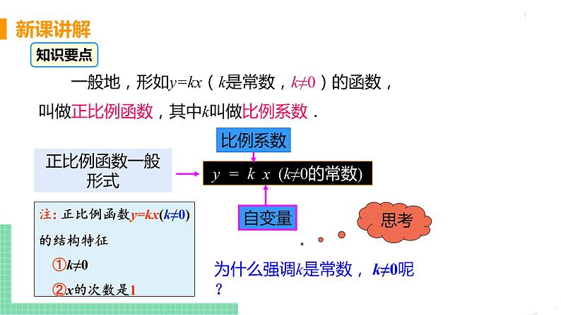 八年级下册数学人教版第十九章 一次函数19.2 一次函数19.2.1 正比例函数 课时1 正比例函数第8页