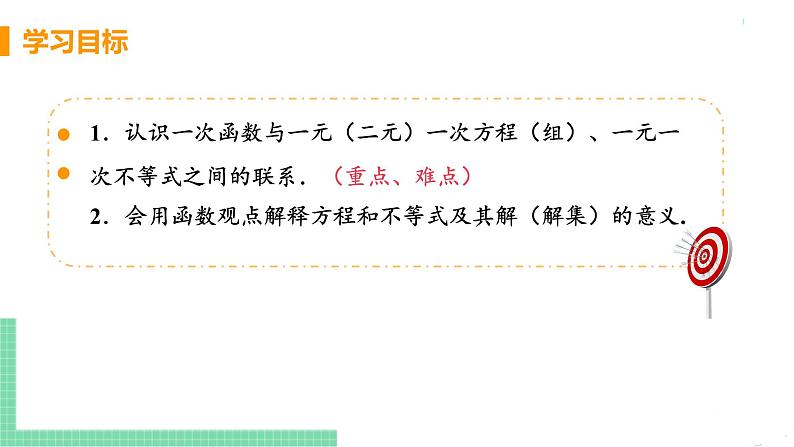 八年级下册数学人教版第十九章 一次函数19.2 一次函数 19.2.3 一次函数与方程、不等式第3页