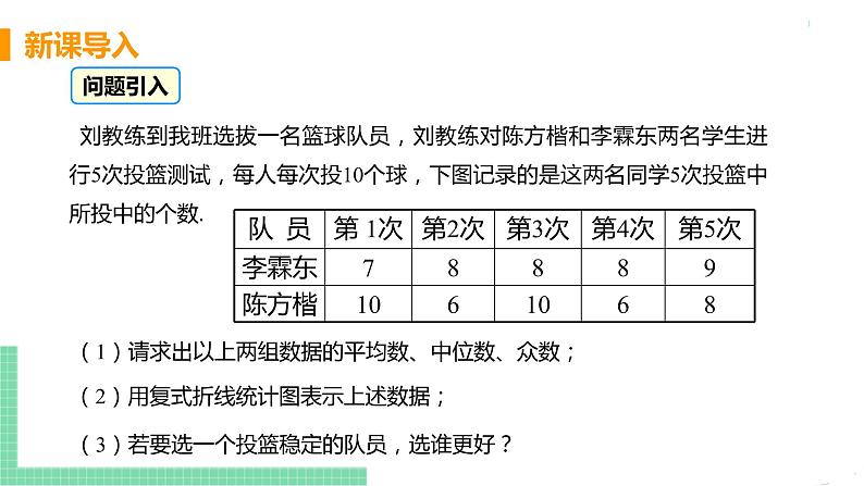 八年级下册数学人教版第二十章 数据的分析20.2 数据的波动程度 课时1 方差 课件04