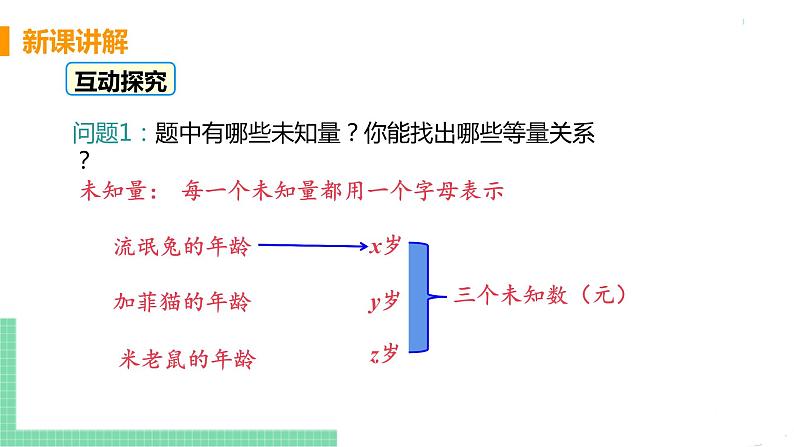 七年级下册数学人教版第八章 二元一次方程组8.4 三元一次方程组的解法第6页