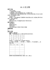 初中数学人教版七年级下册10.2 直方图一等奖教案