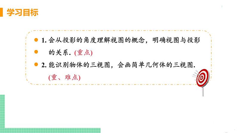 九年级数学下册人教版第二十九章 投影与视图 29.2 三视图 课时1 由几何体到三视图 课件03