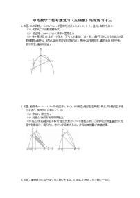 2021年中考数学二轮专题复习《压轴题》培优练习十三(含答案)