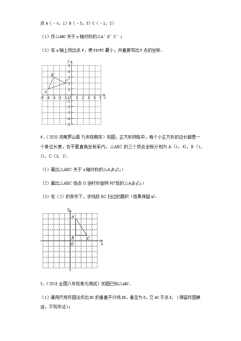 作图题专训-2021年中考数学一轮复习基础夯实（安徽专用）02