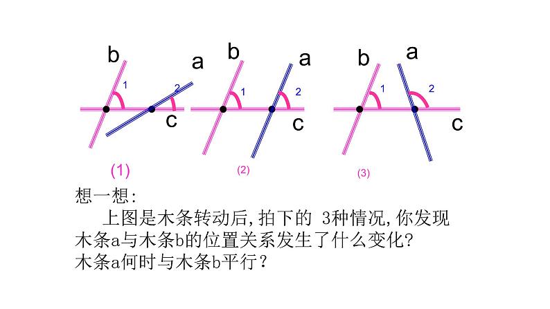 七年级数学下册北师大2.2  探究直线平行的条件 课件04