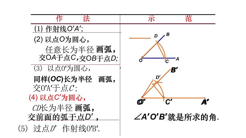 七年级数学下册北师大2.4 用尺规作角14张PPT03