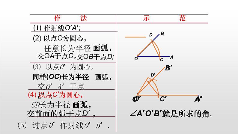 七年级数学下册北师大2.4 用尺规作角 课件04