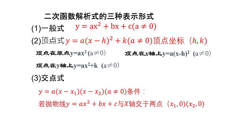 九年级数学下北师大版3确定二次函数的表达式第1课时17张PPT03