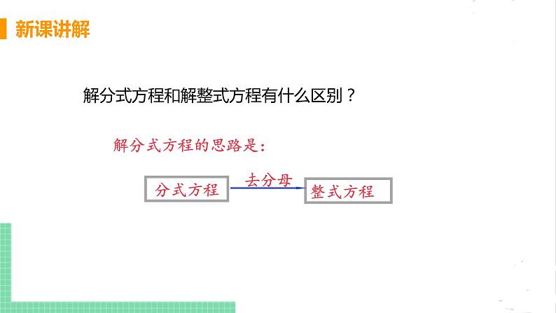 八年级数学北师大版下册 第五章 分式与分式方程 4 分式方程 课时2 分式方程的解法第6页