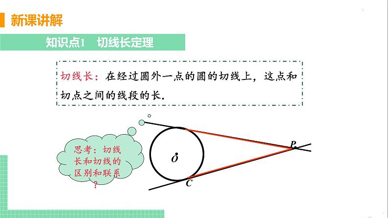 九年级下册数学北师大版 第三章 圆 7 切线长定理 课件05