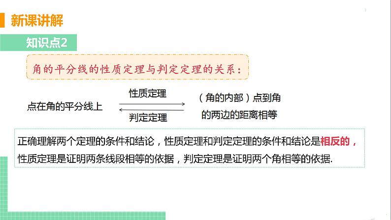 八年级数学人教版上册 第十二章 全等三角形 12.3 角的平分线的性质 112.3.2 角平分线的判定第7页