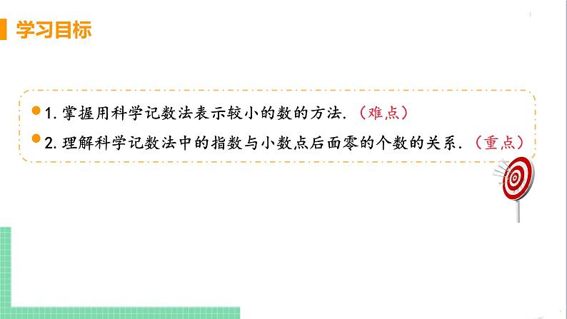 八年级数学人教版上册 第十五章 分式 15.2 分式的运算 15.2.3 整数指数幂 课时2 用科学记数法表示小于1的正数 课件03