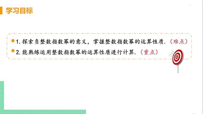 八年级数学人教版上册 第十五章 分式 15.2 分式的运算 15.2.3 整数指数幂 课时1 负整数指数幂 课件03