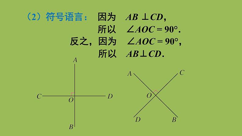 人教版七年级数学下册 第五章 相交线与平行线 5.1.2 垂线（第一课时） 课件08