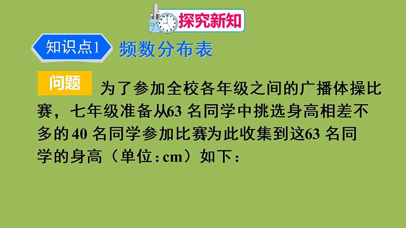 人教版七年级数学下册 第十章 数据的收集整理描述  10.2 直方图 课件04