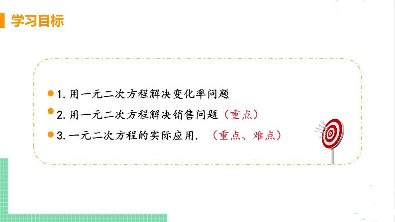 2.6应用一元二次方程 2.6.2变化率问题和销售问题 课件PPT03