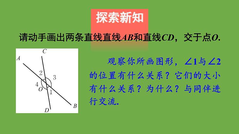 北师大版七年级数学下册 第二章 相交线与平行线 2.1.1 对顶角、余角和补角 课件PPT第6页