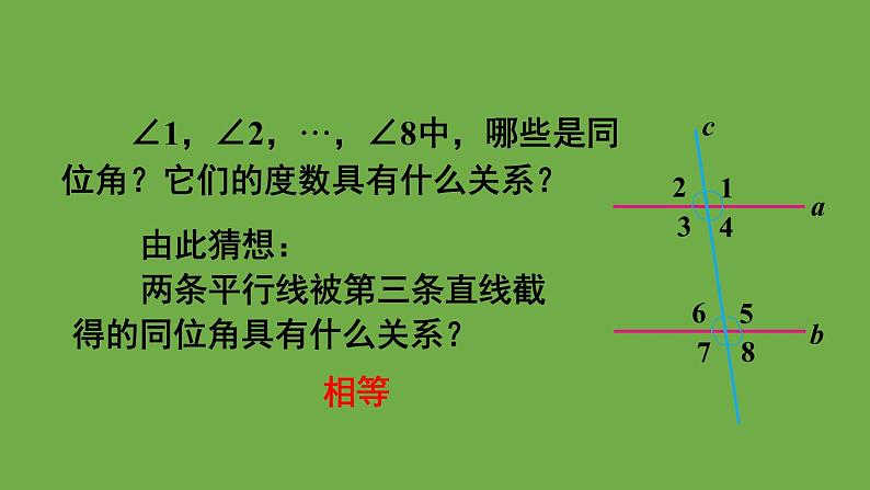 北师大版七年级数学下册 第二章 相交线与平行线 2.3.1平行线的性质 课件PPT07