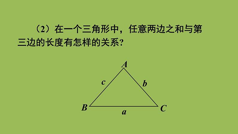 北师大版七年级数学下册 第四章 三角形 4.1.2三角形的三边关系 课件PPT06