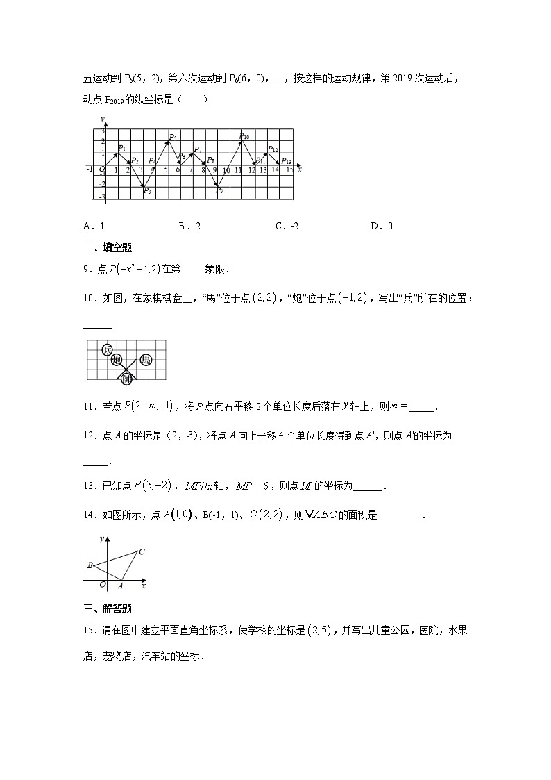 人教版七年级下册第7章《平面直角坐标系》单元复习巩固 练习02
