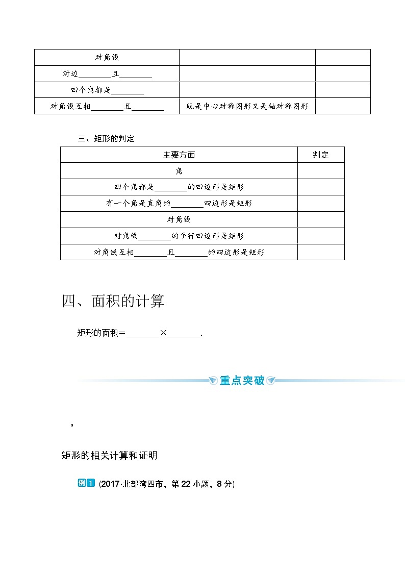 2020--2021年中考数学一轮突破  基础过关  第22讲特殊四边形（含答案）试卷02