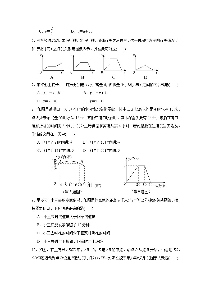 北师大版数学七年级下册 第三章 变量之间的关系 单元检测卷（含答案）试卷02