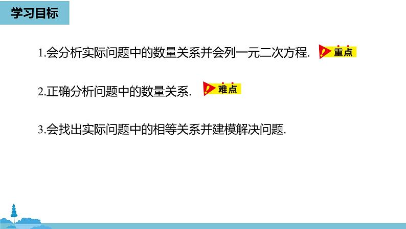 数学人教九（上）第21章一元二次方程 21.3实际问题与一元二次方程课时103