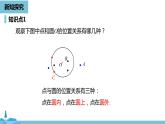 数学人教九（上）第24章圆 24.2点和圆、直线和圆的位置关系课时1 课件