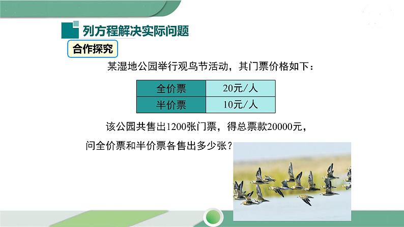 华师大版数学七年级下册 6.2.2 第3课时 实际问题与一元一次方程04