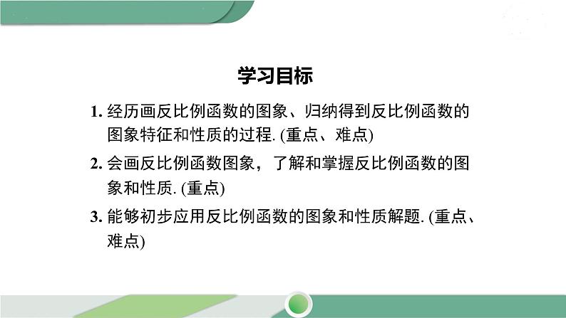 华师大版八年级数学下册 17.4.2 反比例函数的图象和性质 课件02