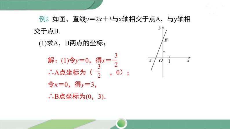 华师大版八年级数学下册 17.3.2 第2课时 一次函数图象与坐标轴的交点及实际问题中一次函数的图象08