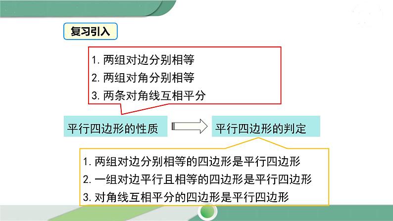 华师大版八年级数学下册 18.2 第4课时 多个平行四边结合的平行四边形的证明 课件03