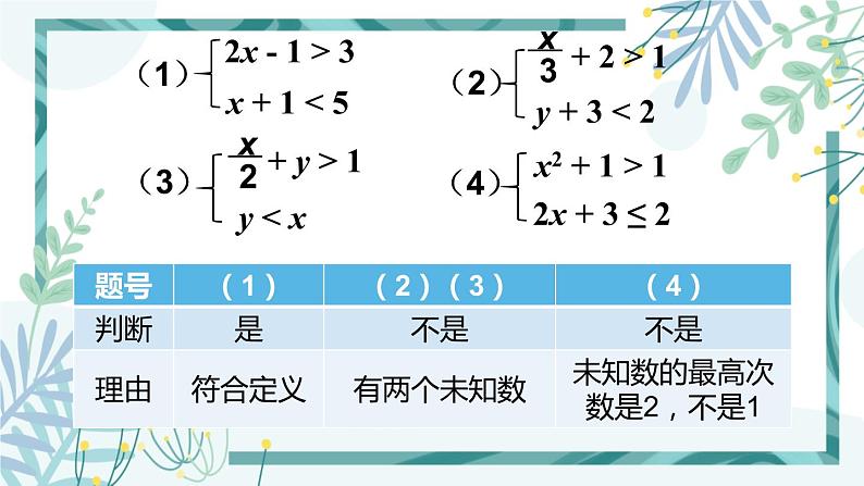 北师大版八年级数学下册 第二章 第六节 一元一次不等式组 2.6.1 一元一次不等式组的解法（1） 课件08