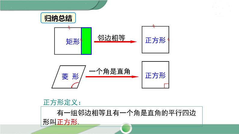 湘教版数学八年级下册 2.7 正方形 课件PPT06