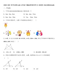 初中数学北师大版七年级下册第四章 三角形综合与测试优秀同步达标检测题