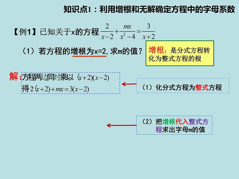 5.4分式方程（4）分式方程的增根与无解问题-北师大版八年级数学下册课件(共18张PPT)03