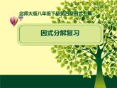 第四章分解因式復(fù)習(xí)-北師大版八年級數(shù)學(xué)下冊課件(共24張PPT）