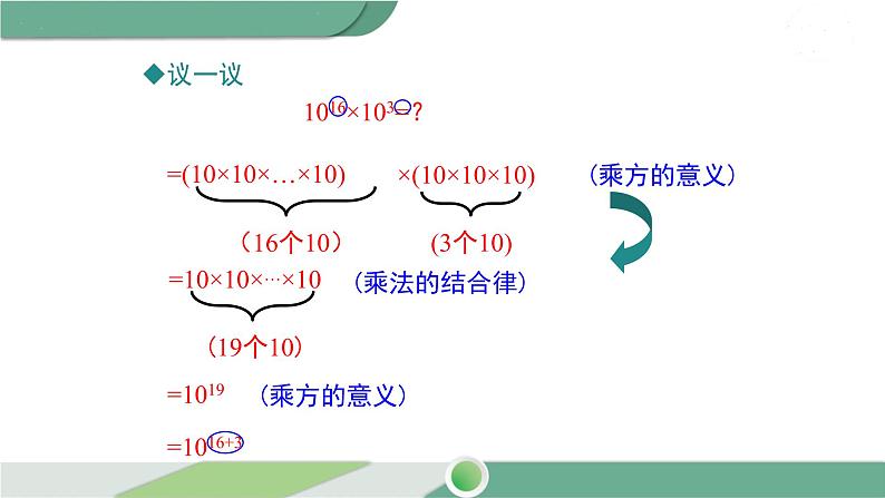 湘教版数学七年级下册 2.1.1 同底数幂的乘法 课件PPT06