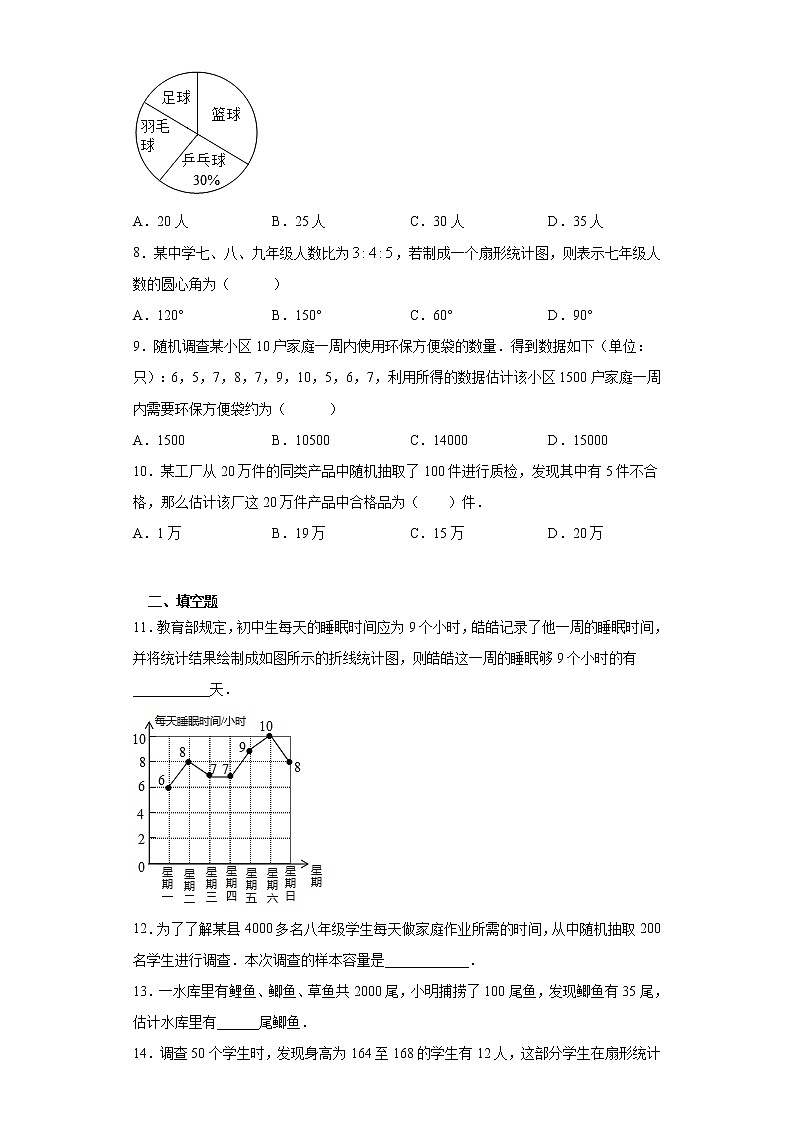 第二十八章第一节统计的意义课时训练(含答案)02