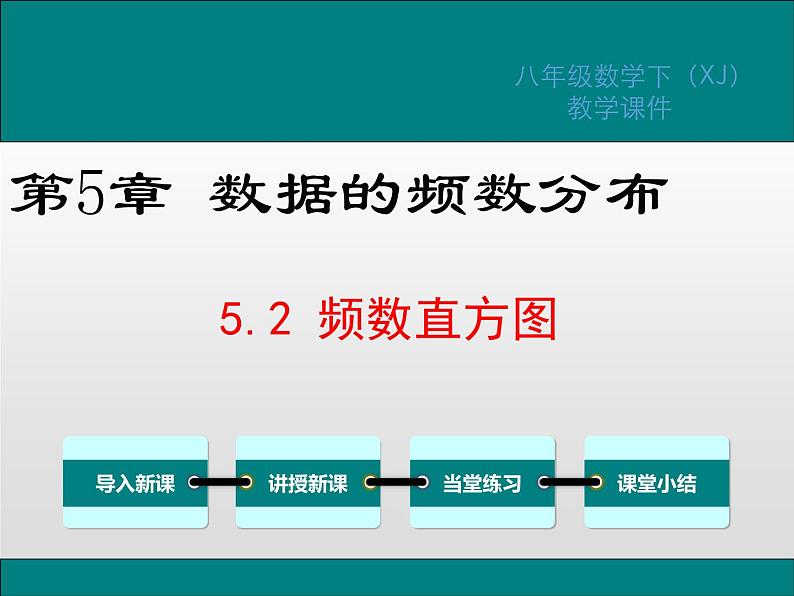 湘教版八年级数学下册 5.2 频数直方图（PPT课件）01