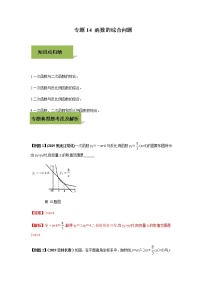 试卷 中考数学知识点+经典例题+真题训练 专题14 函数的综合问题含答案